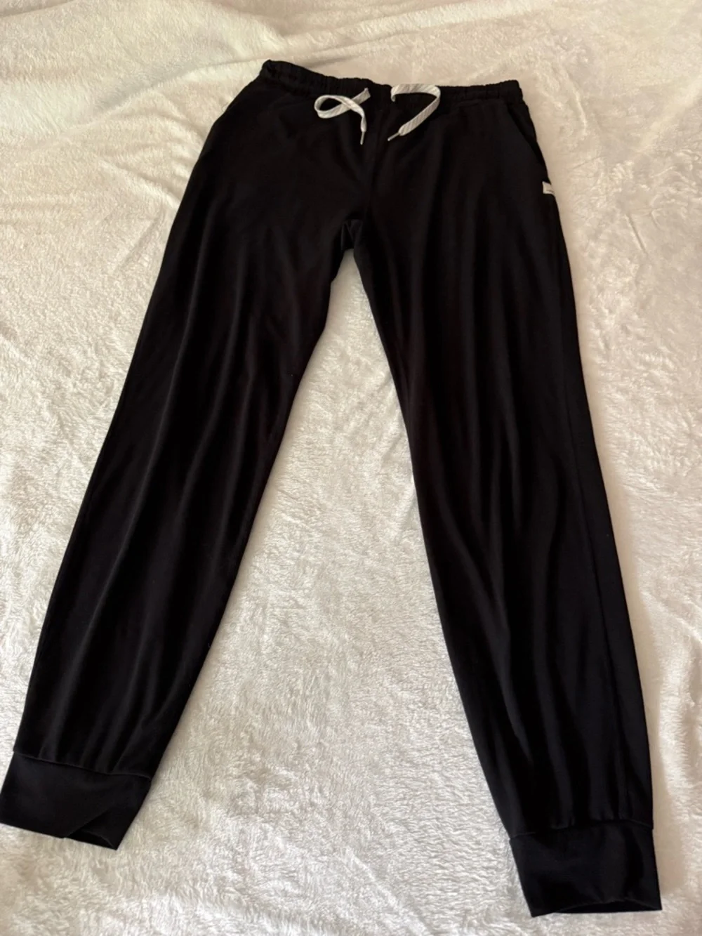 VOURI Black Dreamknit Drawstring black Performance Joggers S Small - Picture 1 of 8